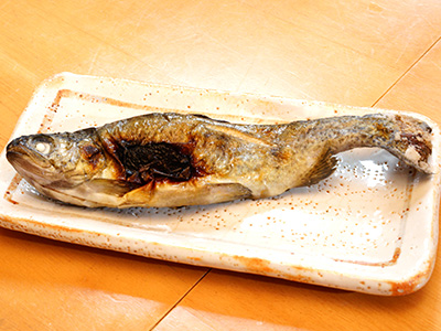 ロッジくるま 料理 にじます