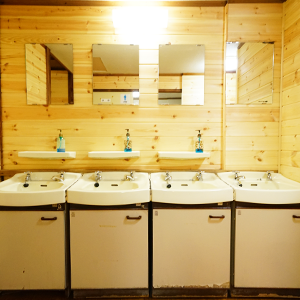 ロッジくるま 洗面所